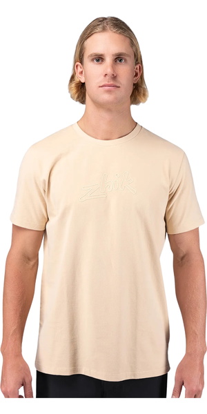 Zhik Hombres Camiseta De Algodón Con Logotipo TEE-0733-M-SND - Sand